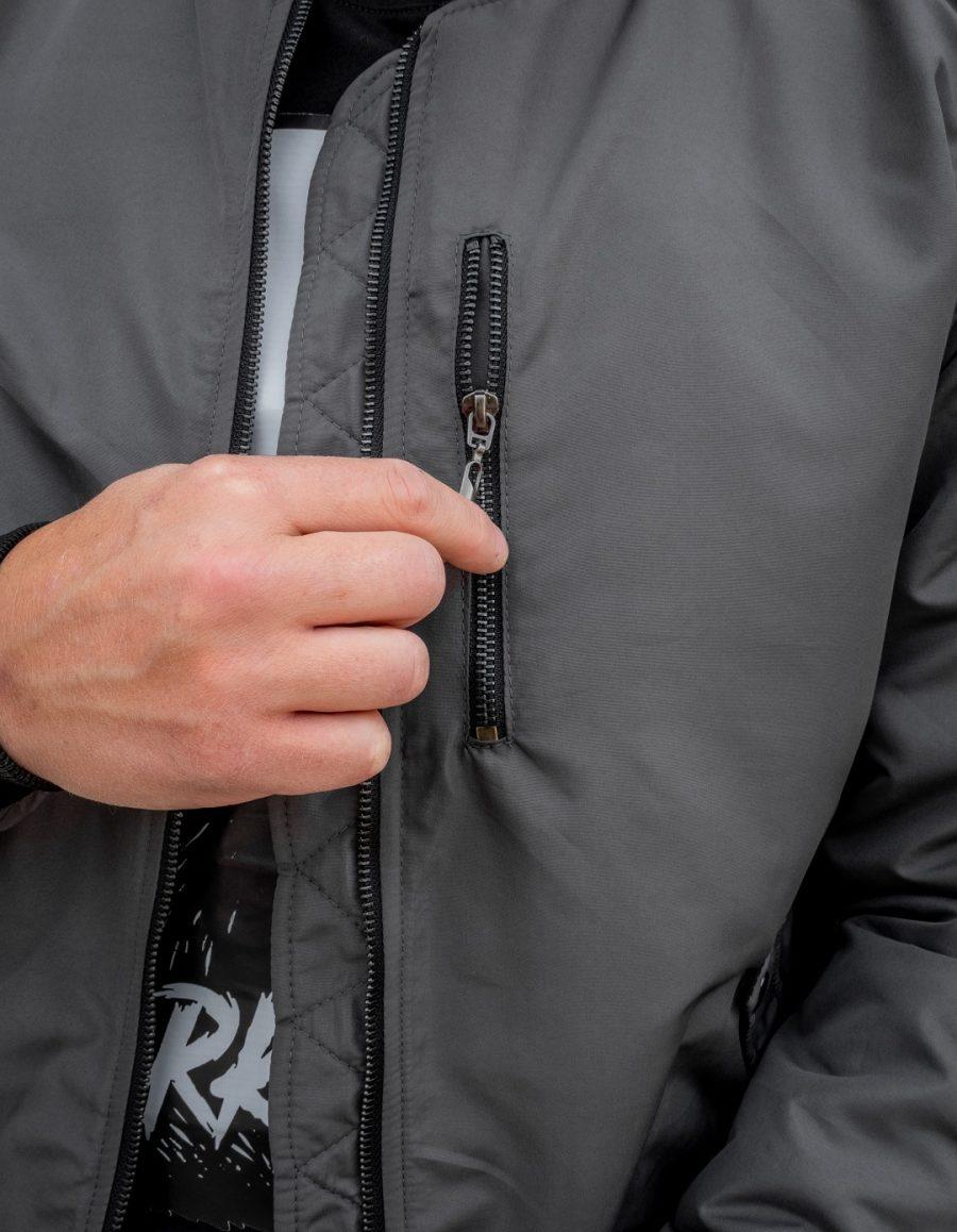 Bomber Manchester Jacket - Men - Grey - Image 6