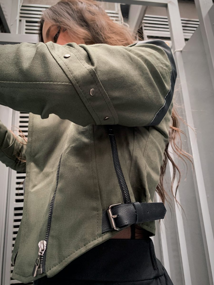 Biker Furiosa Drill Oliva - Imagen 6