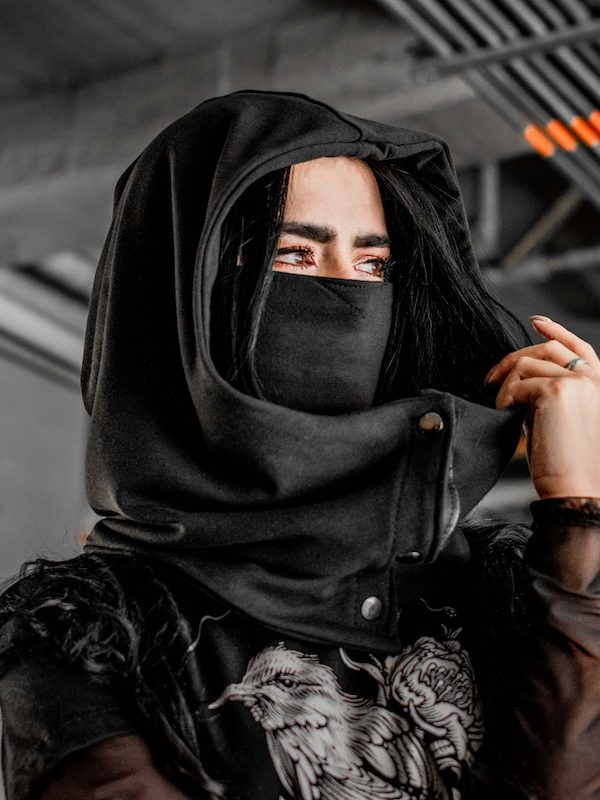 Burka Negra Roboto Mujer