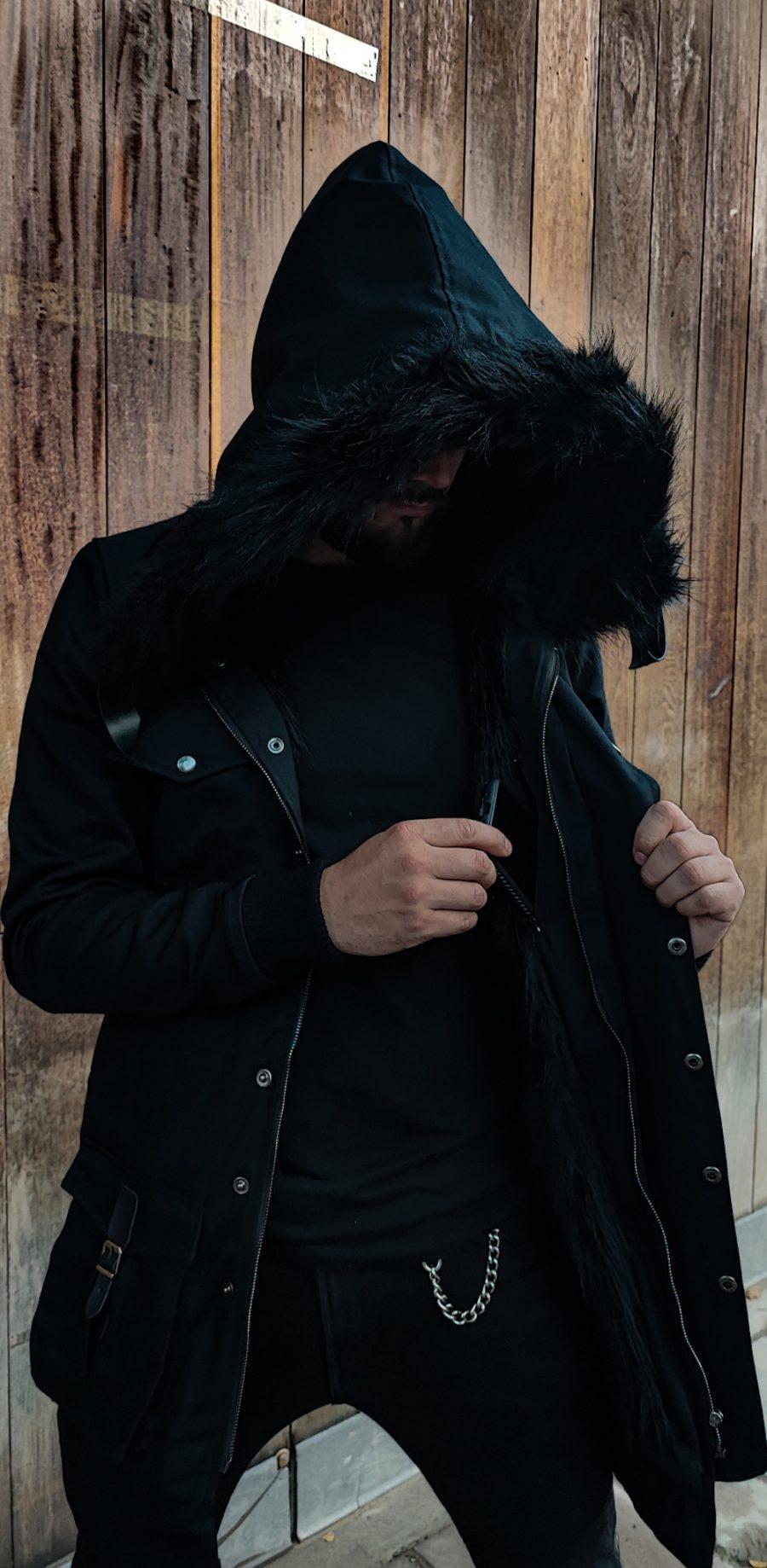 Parka Clásica Total Black