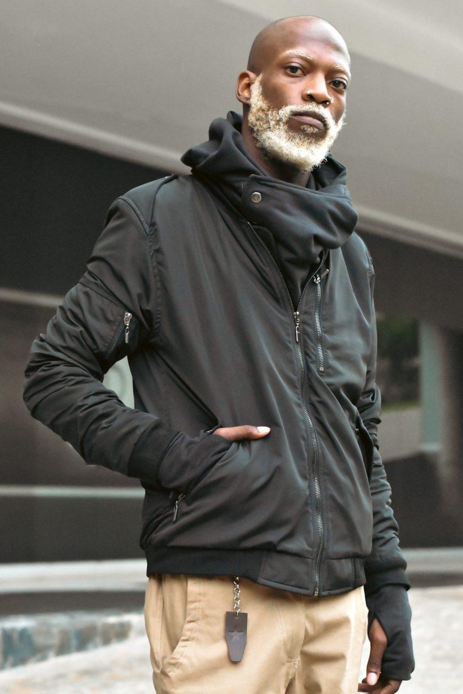 Bomber Manchester Negro Hombre - Imagen 5