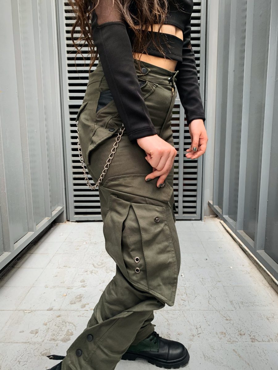 Cargo Tasya Oliva Mujer - Imagen 4